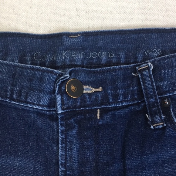 Calvin Klein Denim Shorts Jorts - Picture 2 of 7